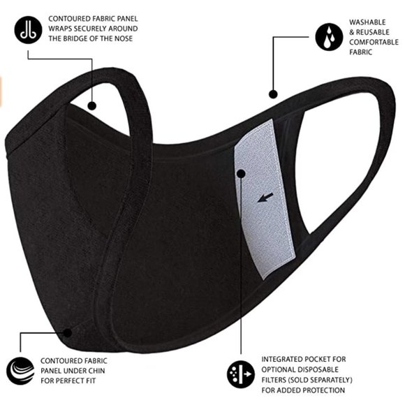 NEW 3pk Safe Mate x Case Mate - Kids Face Mask (Ages 7-11) - Washable & Reusable - Picture 3 of 8